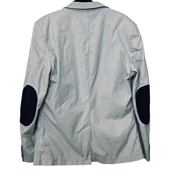 TOMMY HILFIGER SPORT JACKET, MENS, L (42-44), LIGHT BLUE & NAVY BLUE TRIM, LAPEL - Picture 5 of 11
